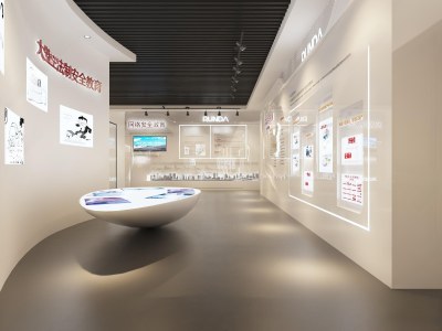 现代禁毒历史展厅3D模型下载